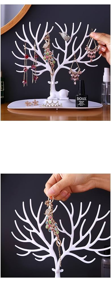 Amazon｜ジュエリーホルダー 鹿のディスプレイスタンド ツリー型