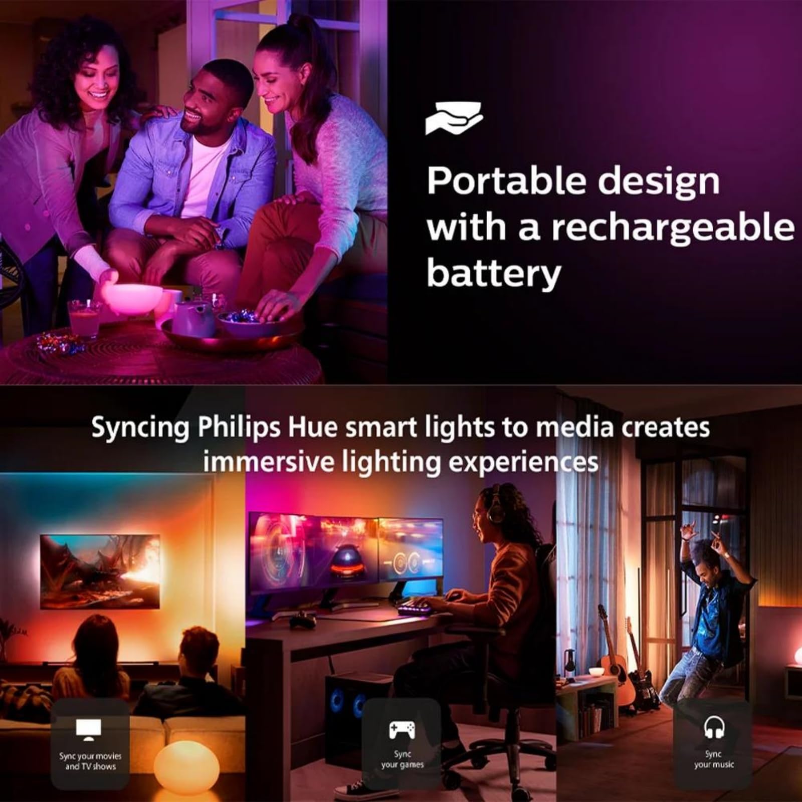Tuya Wifi Smart Bluetooth Graffiti Restauracja Pokój dzienny Sypialnia Dom Inteligentny Stół Mała Nocna Atmosfera Miska Światło