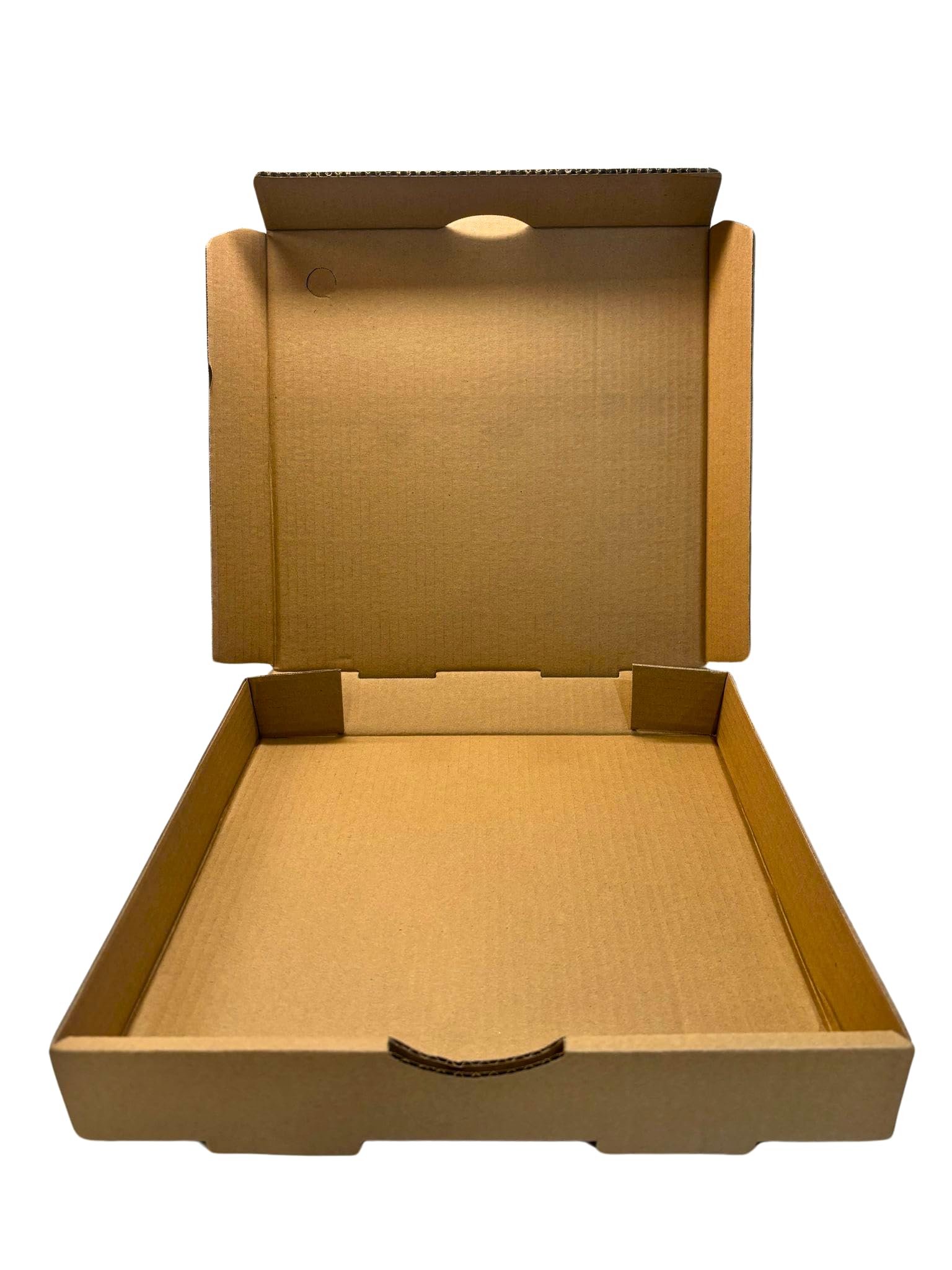 Pack And Serve - Pizza Box (Pack of 50) Corrugated B-Flute 8 Inch - Restaurant Quality Pizza Box, Grease Resistant, Ventilated (10 Inch)