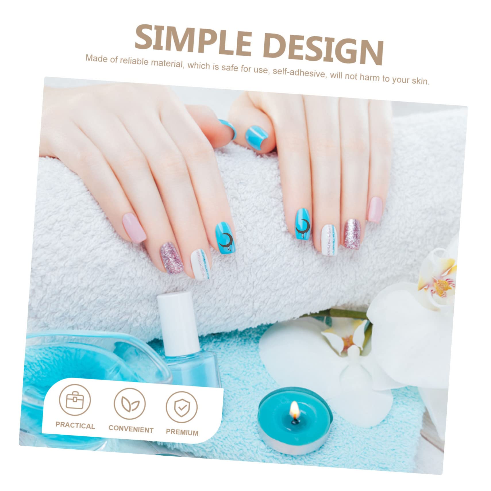 5 Series Pegatina De Oscura Rápido Condujo Para Pegatinas De Uñas Lirio Uñas De Los Pies Prensa- Clavo Ultravioleta Arte Calcomanías De Uñas Uña Pegatinas 12 Hojas*5