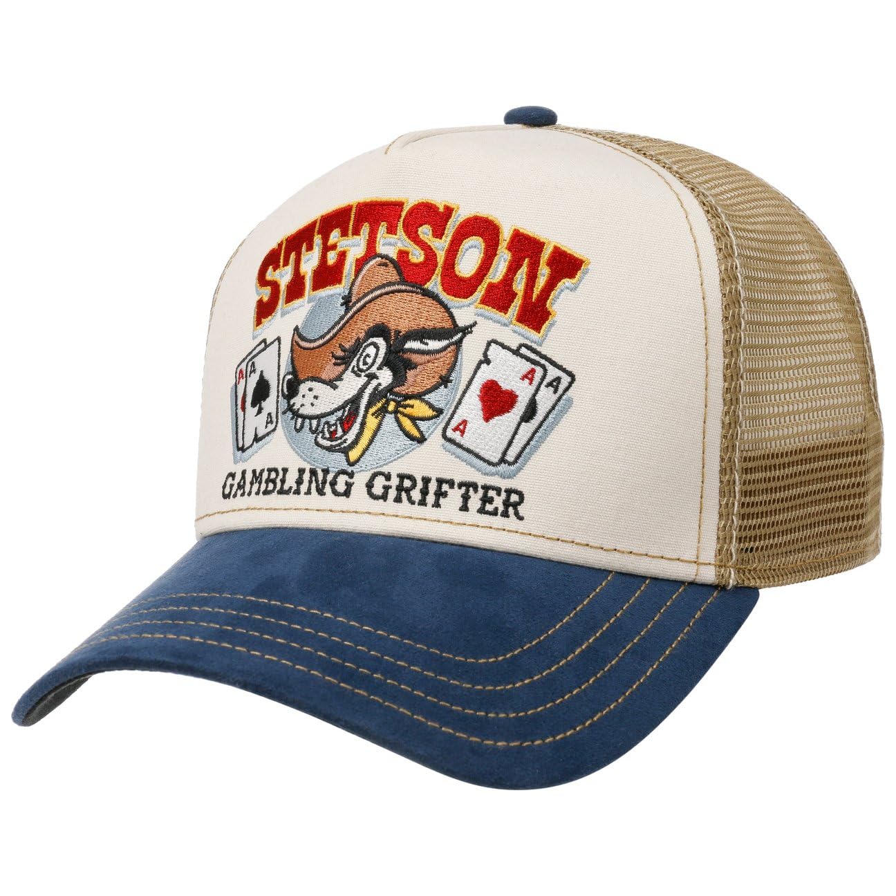 Stetson Gorra de Camionero Patrulla para Hombre/Mujer, Gorra de béisbol de algodón, tamaño Ajustable, Gorra con Inserto de Malla, Gorra de Camionero para Invierno/Verano, Gorra Curvada — view 26