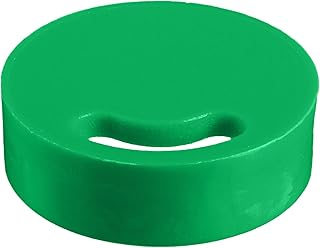 Globe Scientific 30075G Polypropylene Cap Insert for CryoClear Cryogenic Vial, Green (Case of 1000)