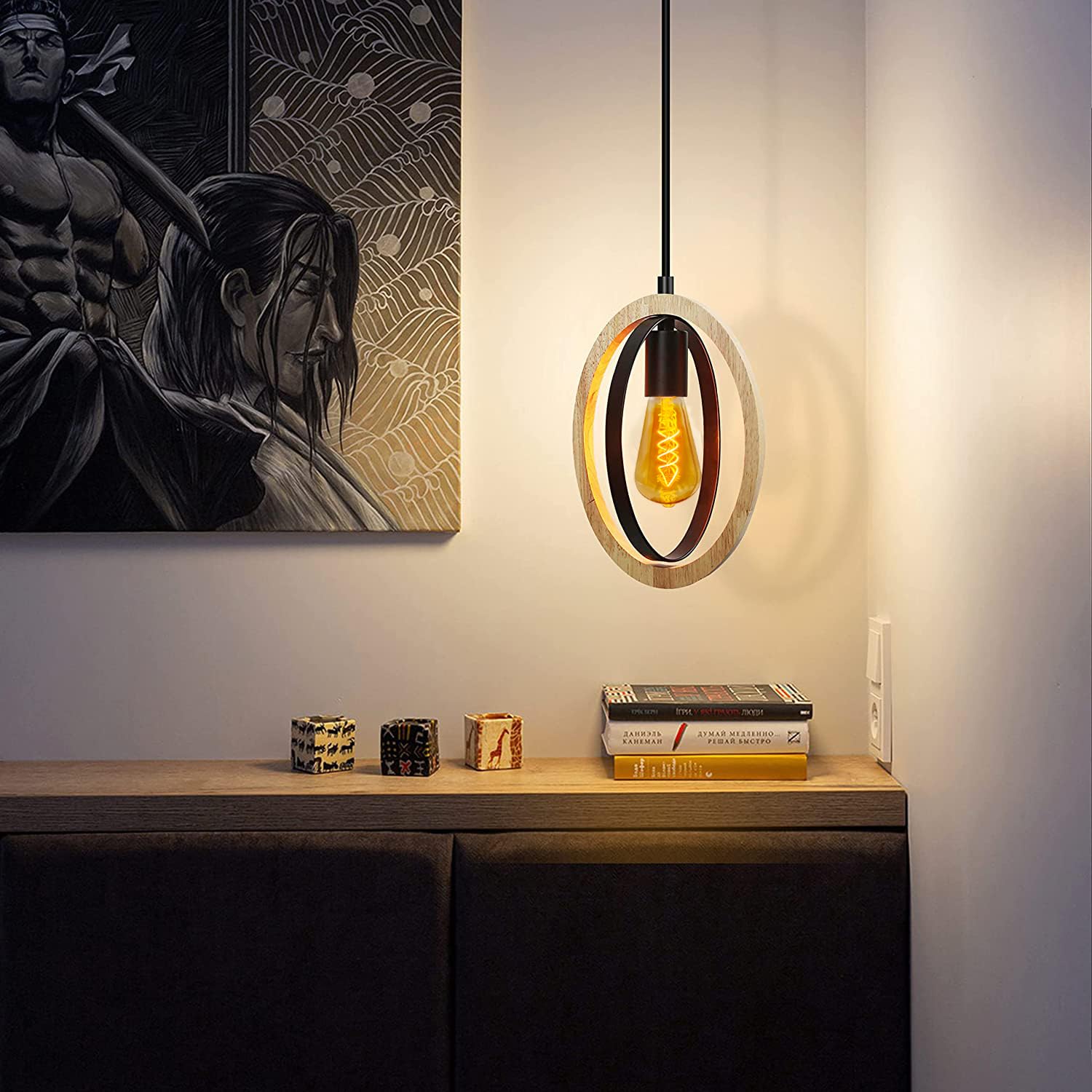 Edison Vintage Glühbirne E27,E27 LED Vintage 4W ST64 2700K Warmweiss Retro Glühbirne LED Filament Lampe für Retro Beleuchtung im Wohnzimmer/Schlafzimmer/Esszimmer - Bernstein, 6 Stück