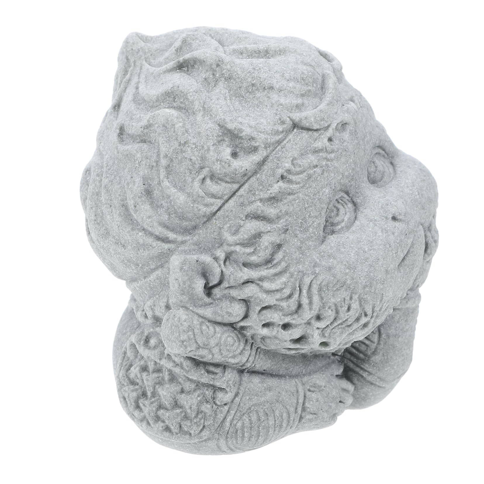 PRETYZOOM 4 Piezas Accesorios de Acuario Mini pequeñas estatuillas decoración del hogar Artificial Buda pequeña decoración del Acuario Decoraciones de Acuario Adorno de Acuario Arenisca Azul