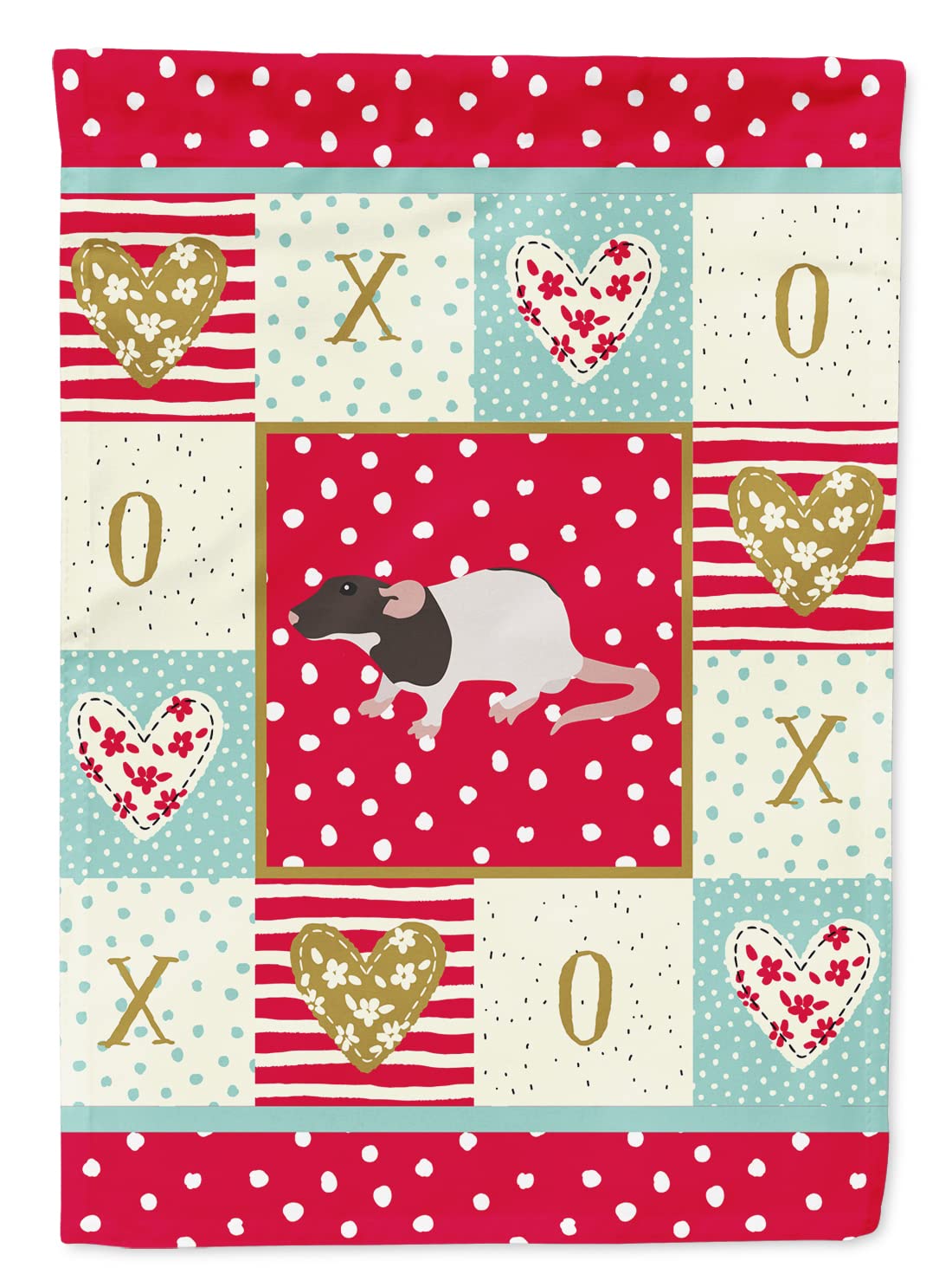 Dumbo Rat Love Flag Toile de canevas haut de gamme Caroline's Treasures grand format