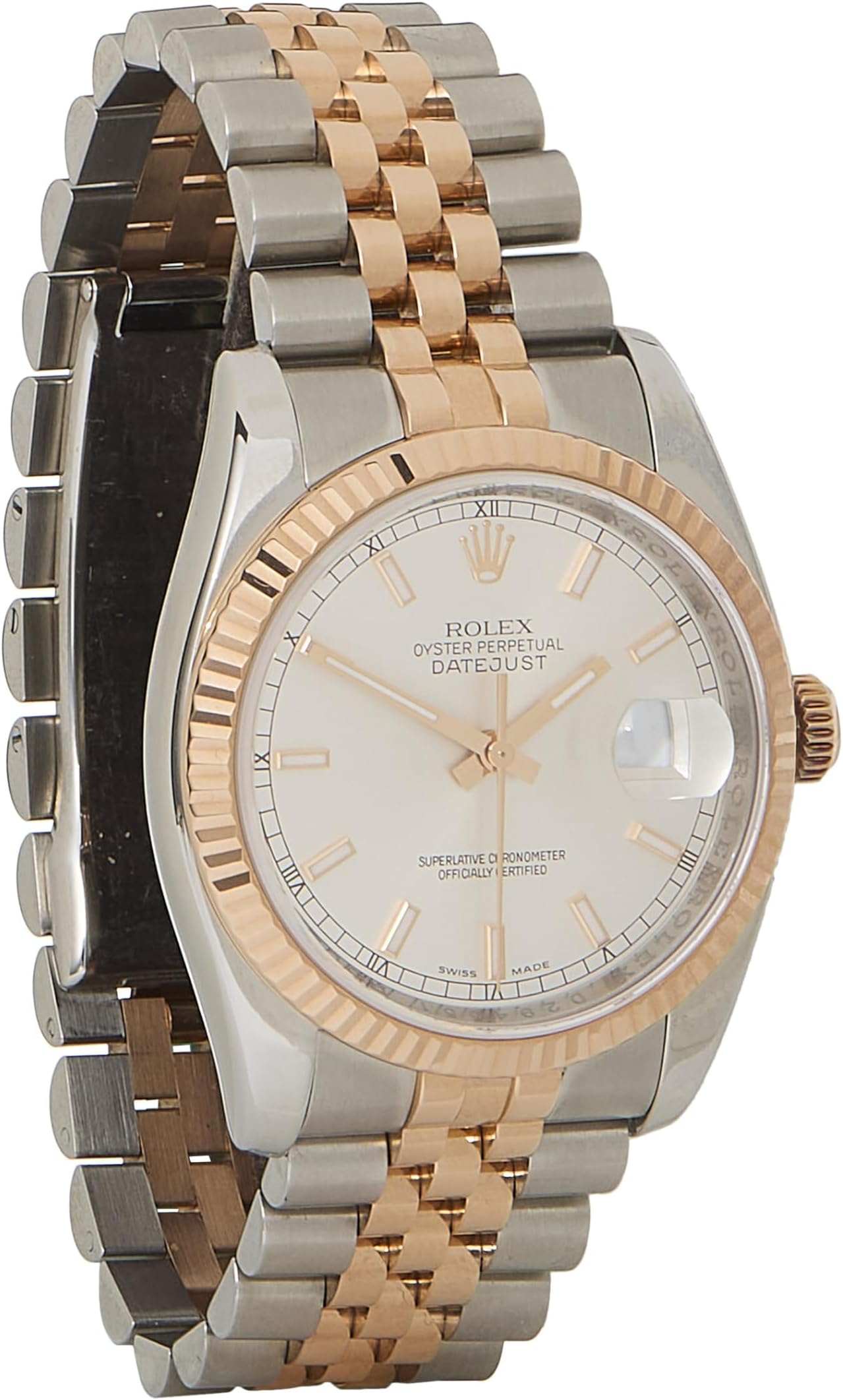RolexPre-Loved 18K Rose Gold & Stainless Steel Datejust 116231 36mm, Pink