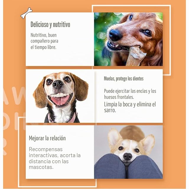 Foto 2 de 4 de BPS - 5096 Buena Pet Shop Hueso Prensado para Perros Piel Vacuno Fortalecedor de Dientes Stick Dental Dog…