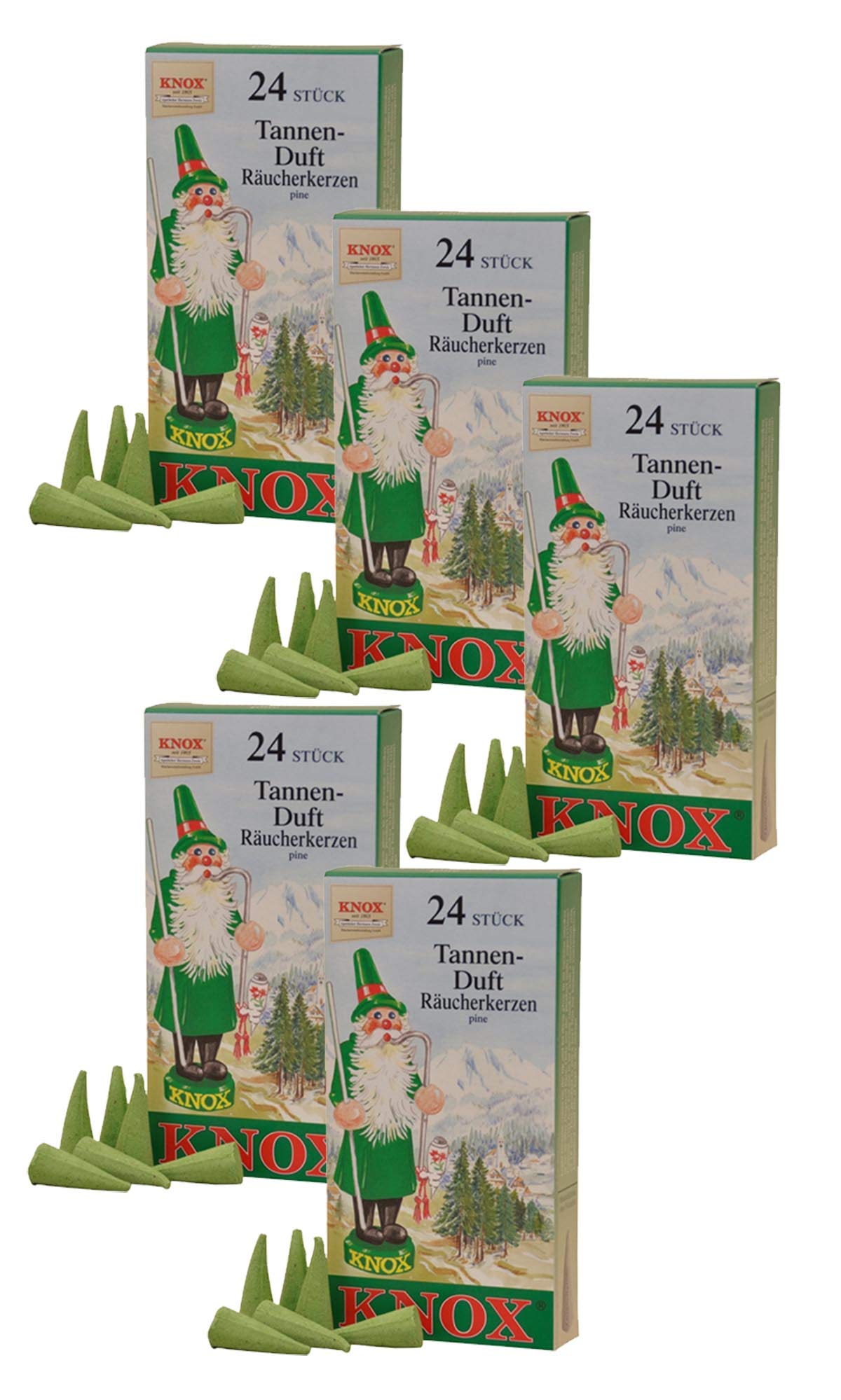 Knox Incense Cones Pack of 24 (5 x Fir)