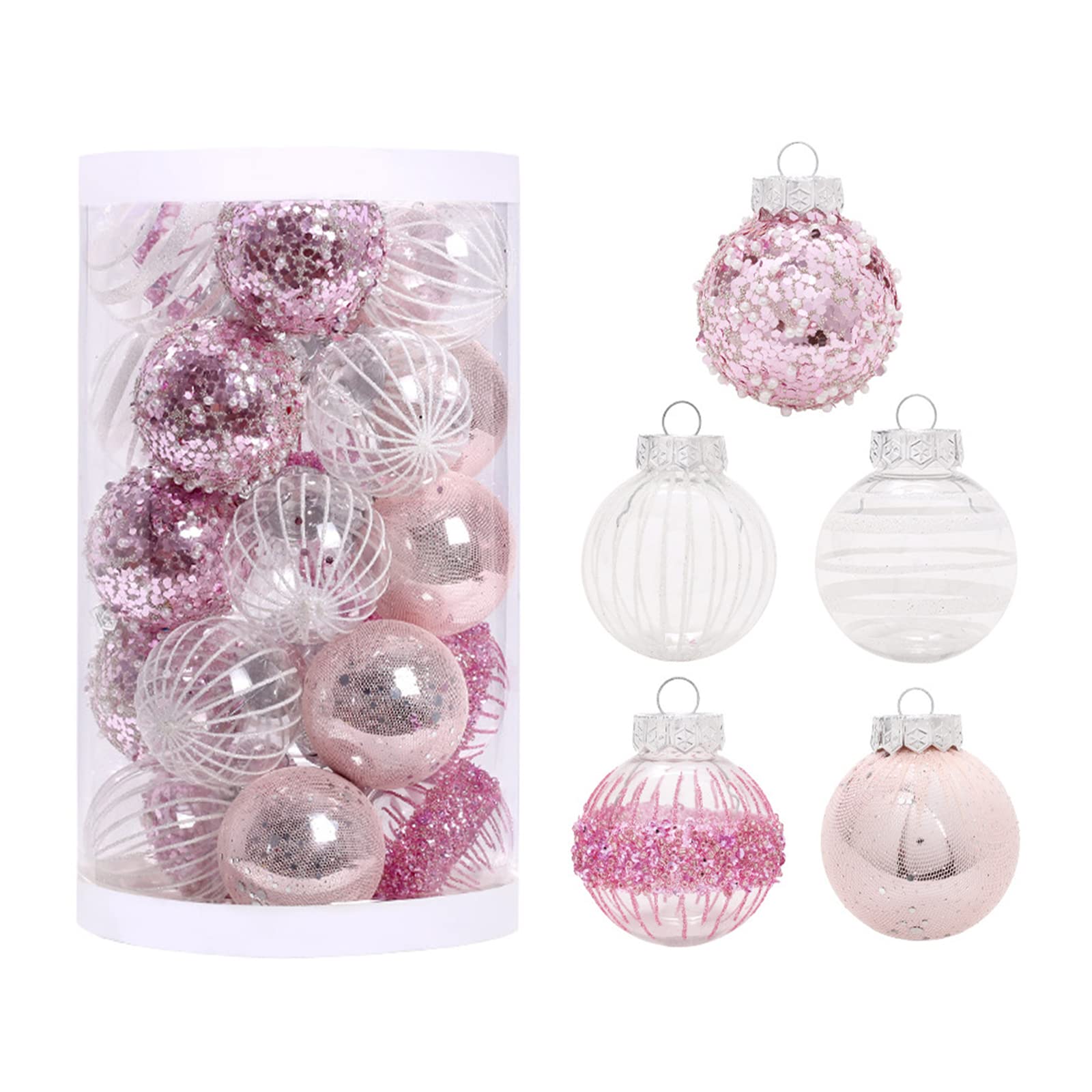 Amazon.co.jp: 25ピース クリスマスボール オーナメントセット