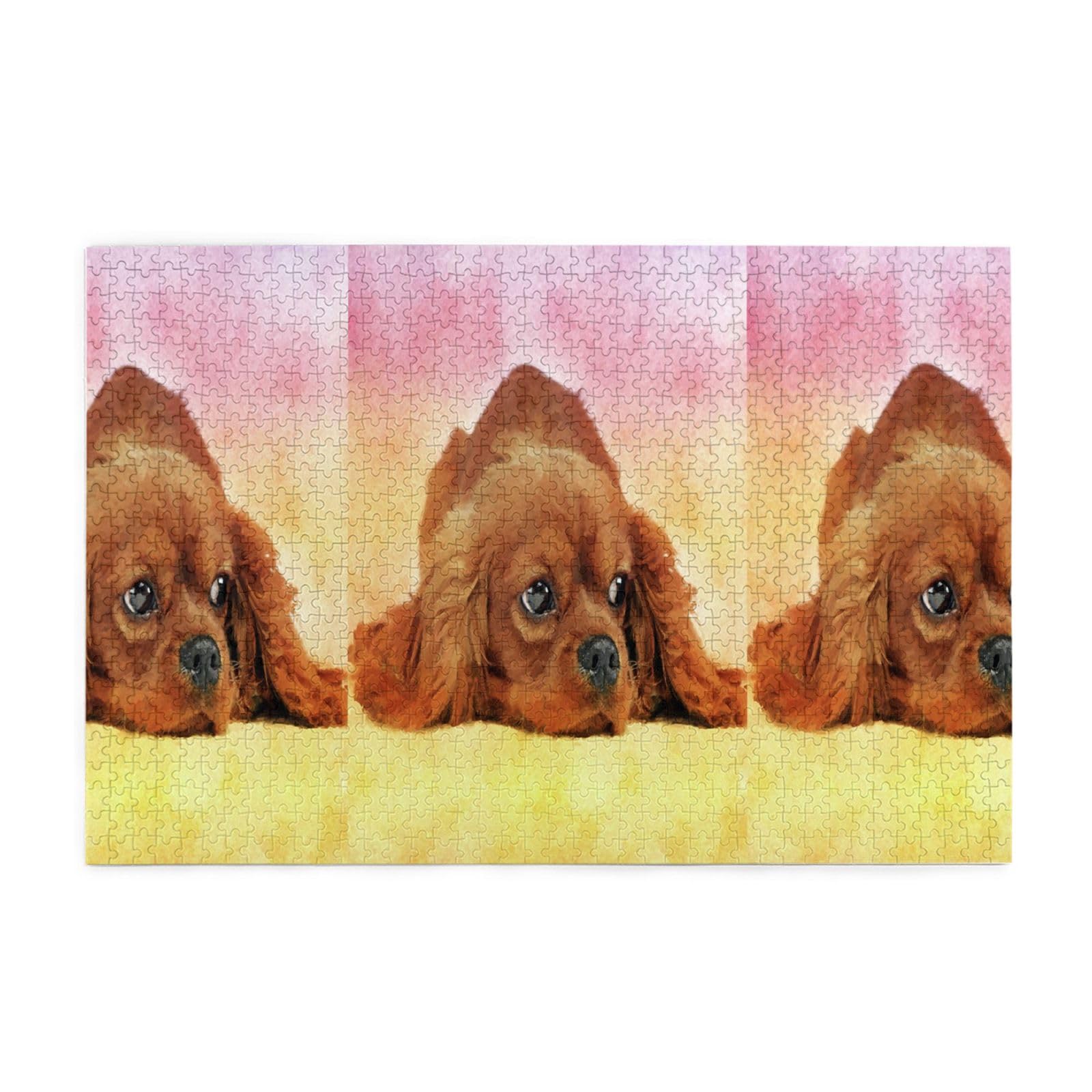 Gioco di puzzle per adulti, puzzle impegnativi, puzzle da 1000 pezzi, Cavalier King Charles Spaniel