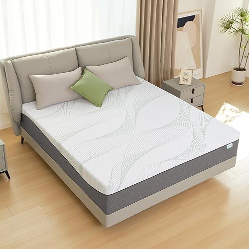 Miniatura 7 de Novilla Colchón tamaño individual, colchón de espuma viscoelástica de gel de 12 pulgadas para mayor comodidad de felpa, alivio de presión,