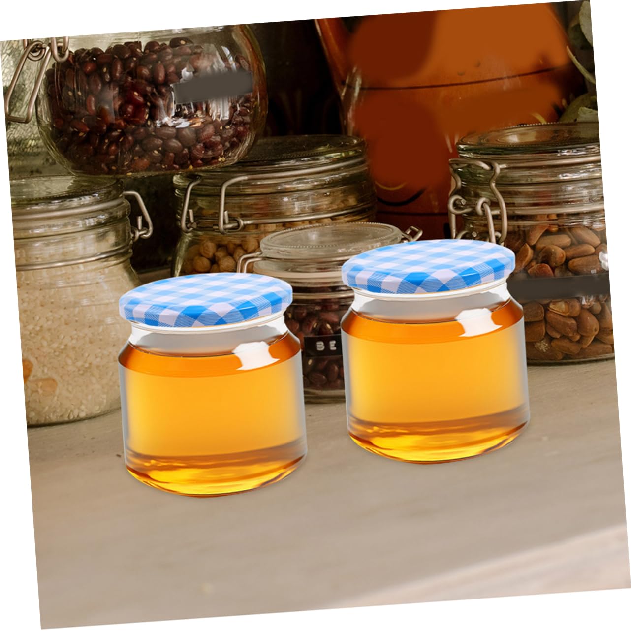 ULTECHNOVO Couvercles Hermétiques En Fer 63 Mm Pour Bocaux à Large Ouverture, Couvercles De Conserves Polyvalents Étanches, Lot De 50, Compatibles Pots De Confiture, Utilisation Domestique