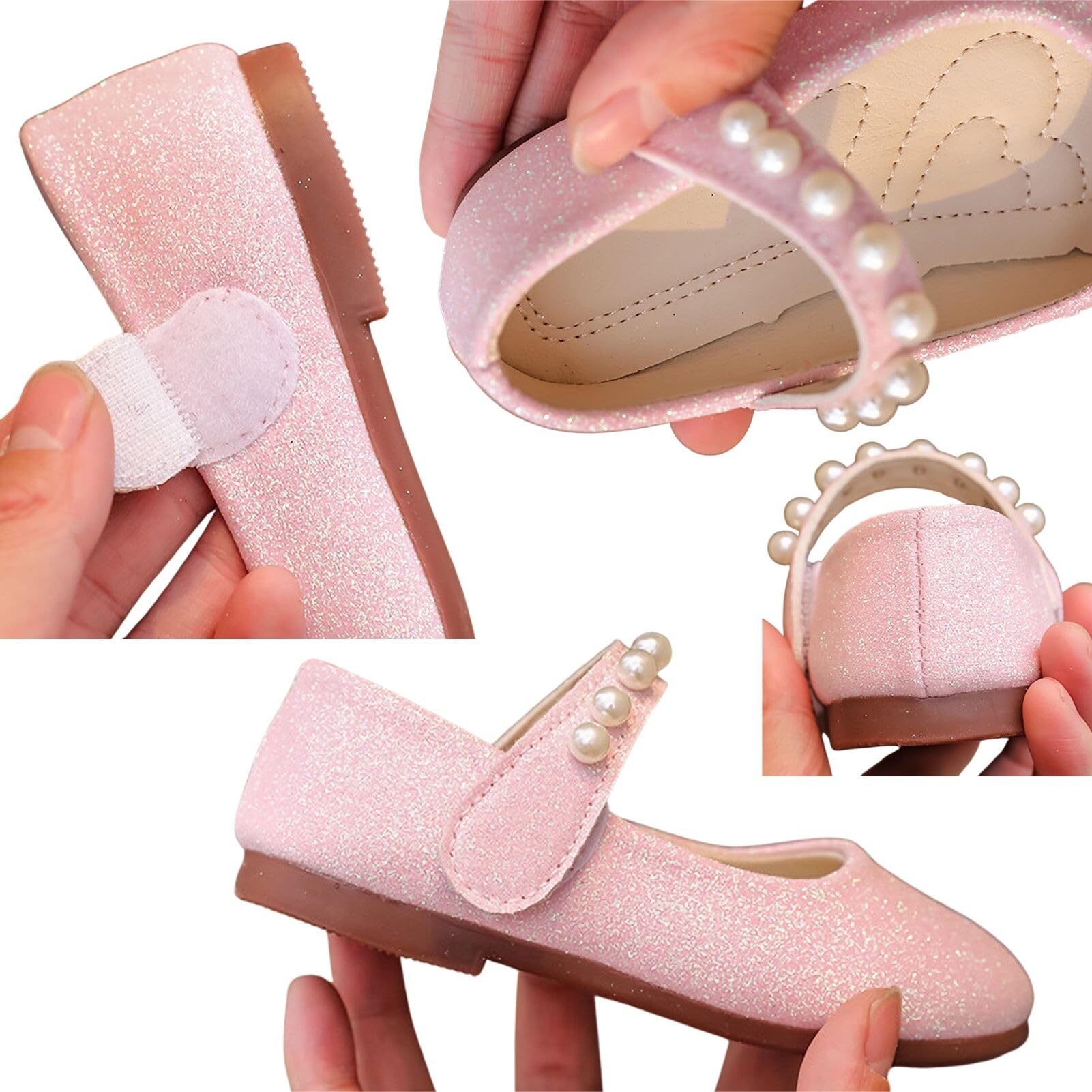 Chaussure Princesse Fille Elsa Plates, Basket Enfant Costum Ballerines for Fête Spectacles Mariage