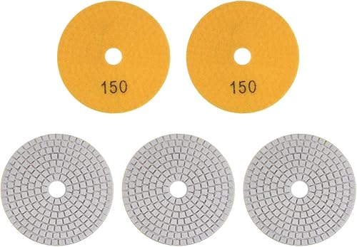 Miniatura 7 de HARFINGTON 5 almohadillas de pulido de diamante 4 "Grits 400 almohadilla de pulido húmedoseco para piedra hormigón mármol encimera cuarzo para
