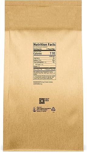 Miniatura 2 de PURE ORIGINAL INGREDIENTS Aislado de proteína de soja (4 lb) siempre puro, sin rellenos ni aditivos