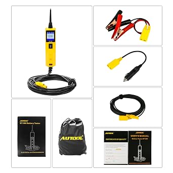 Automotive Circuit Tester, 0-65V Electrical Circuit Testers BT-260 Electric System Circuit Tester with LED Flashlight for 6V/12V/24V Vehicles Multi-Language Power Circuit Probe Tester