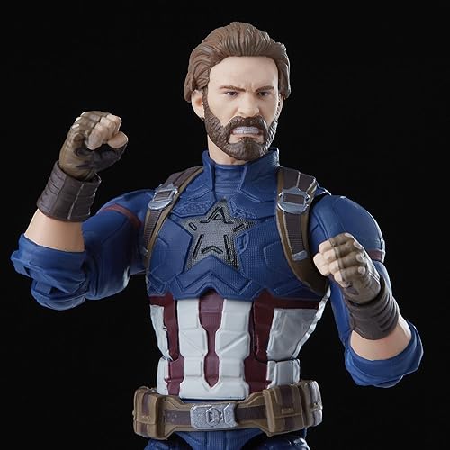 Miniatura 7 de Marvel Hasbro Avengers Infinity Hasbro Legends Series - Figura de acción del Capitán América (5.9 in), diseño premium, incluye 5 accesorios,