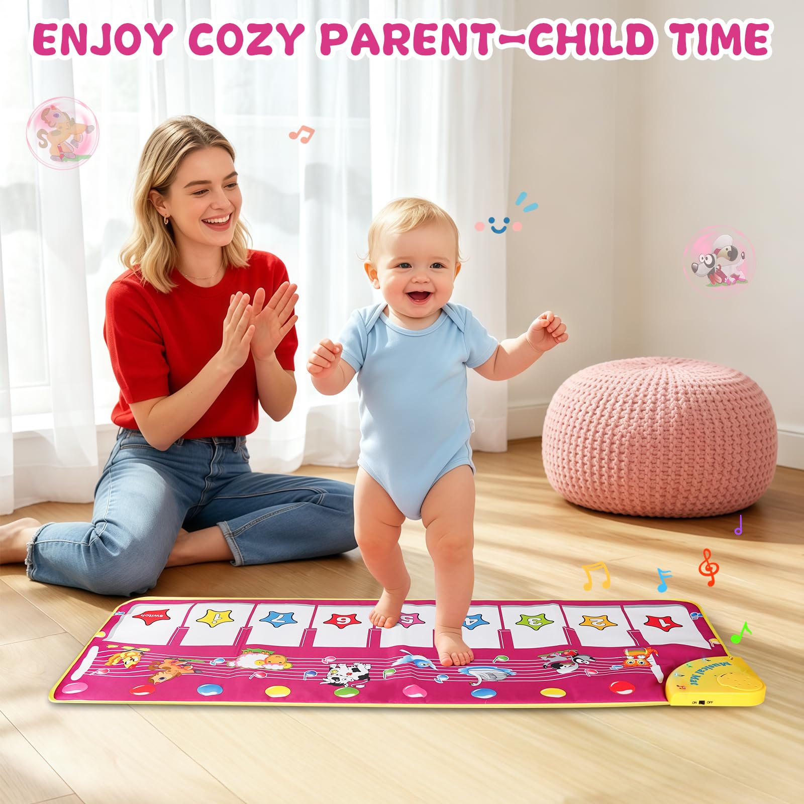 Floor Piano Mat, Toddler Girl Toys Musical Mat, 1 2 3 Year Old Girl Gifts — Amazon image 5