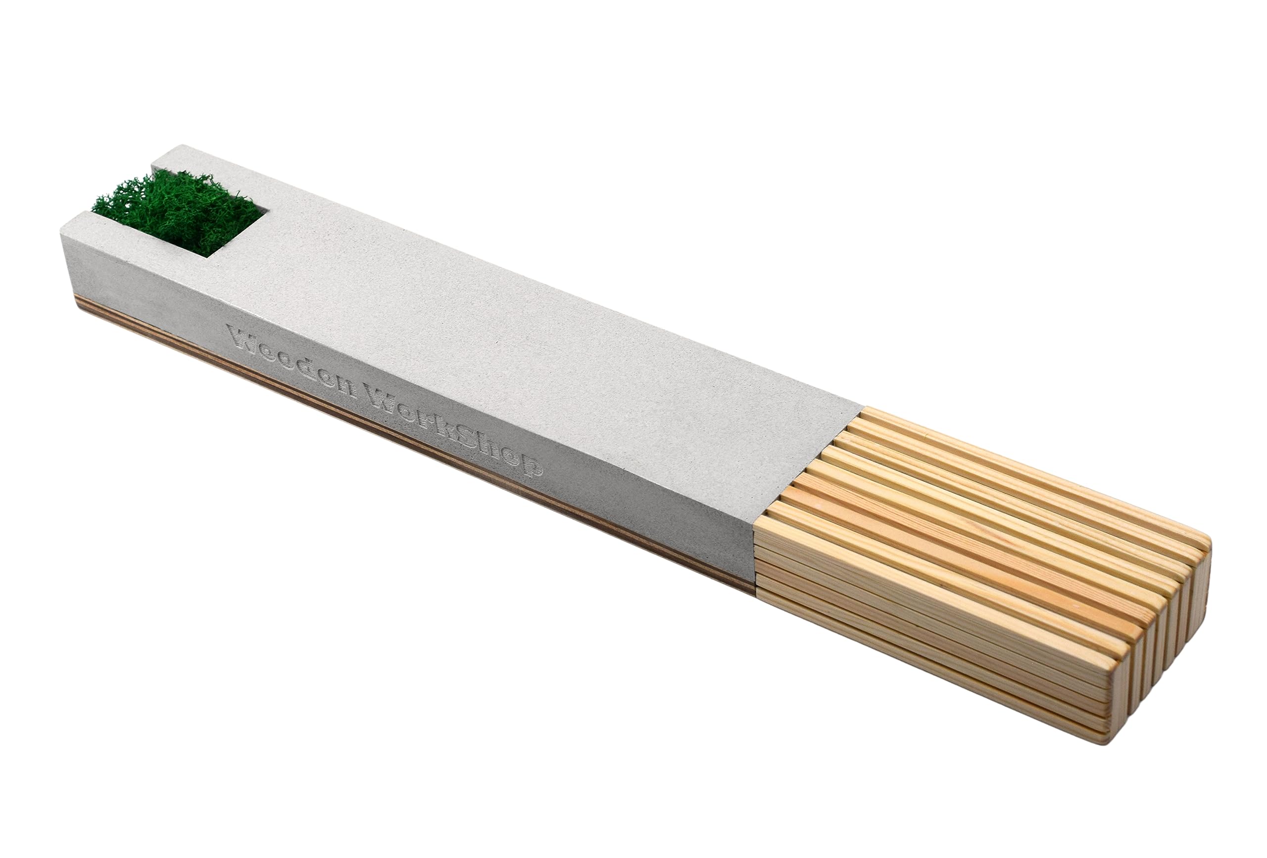 Teak Tuning Wooden Fingerboard Wood & Crete Bench, 16.5 Inches - Collab with WoodOn