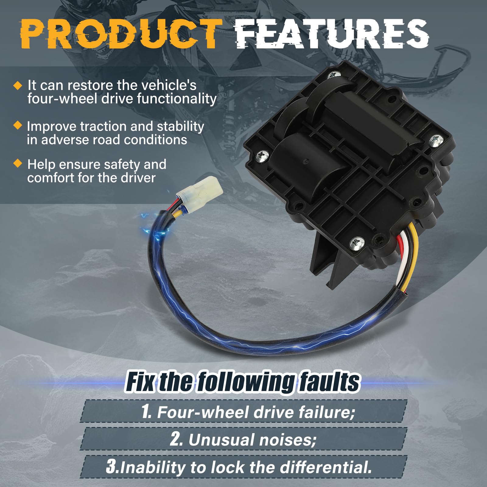 ATVMaster 2WD 4WD Actuator Front Differential Gearcase for Arctic Cat Prowler 500 650 XT Replace 0502-579 3306-264