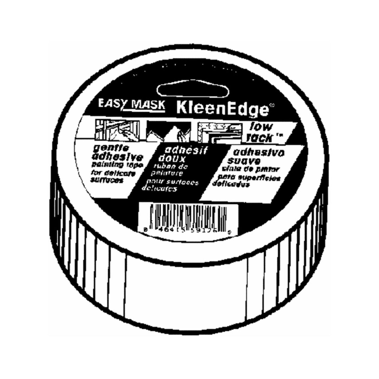 Trimaco 20.500.03 591260 KleenEdge Low Tack Painting Tape, 1-inch x 60-Yard