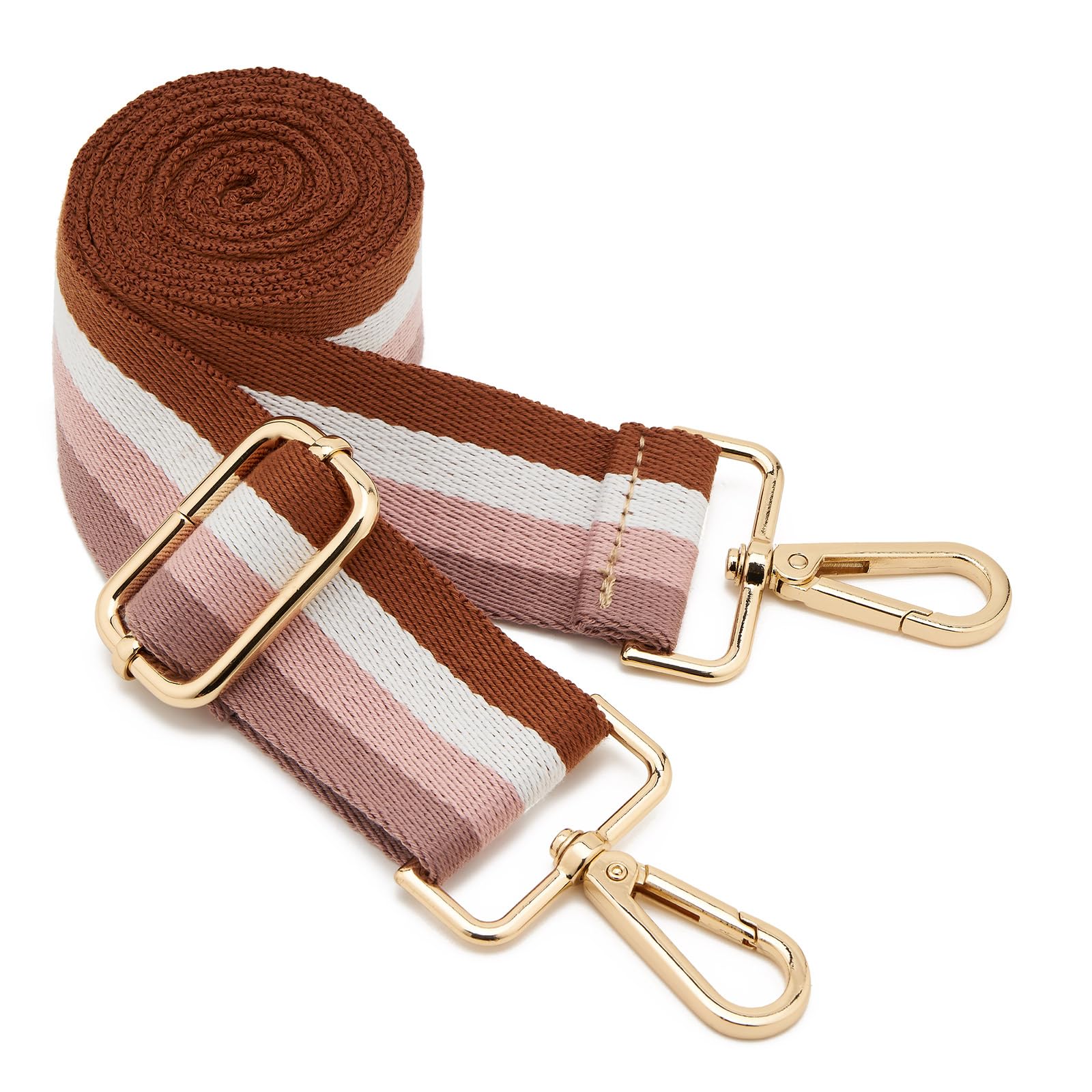 ZOOEASS Wide Shoulder Strap Adjustable Replacement Belt Guitar Style Crossbody Bag Handbag Strap Multicolor Canvas Straps(Wide:1.5in)(Color35)