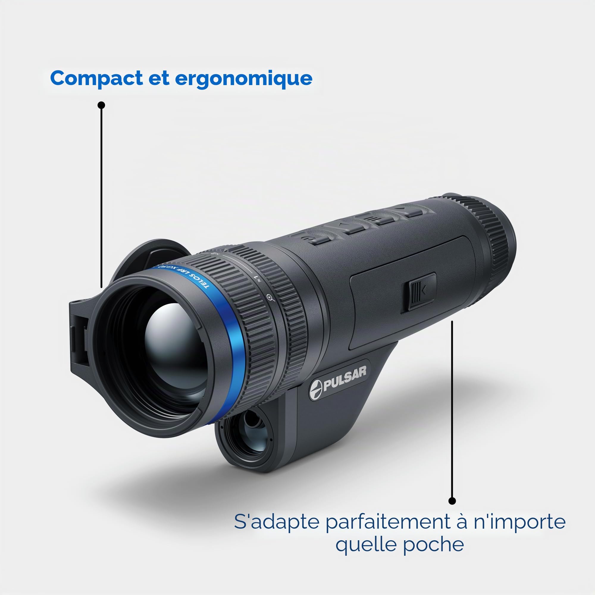 Pulsar Telos LRF Monoculaire d'imagerie Thermique avec télémètre Laser
