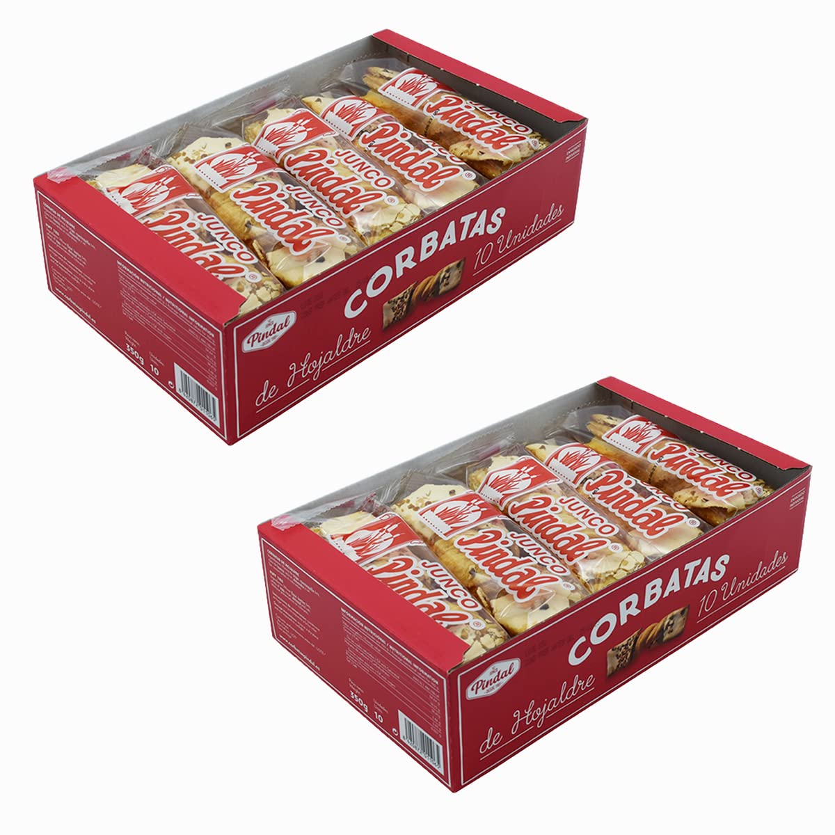 JUNCO PINDAL Corbatas de Unquera, Envase Individual, 20 unds (Pack 2 Cajas de 10 Unds)