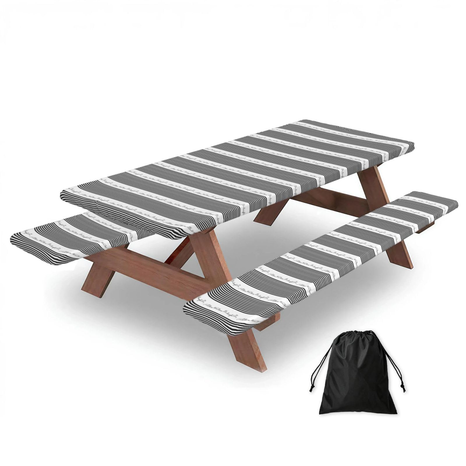 AYYQWE Cute Animal Farm Dog Print Picnic Table Bench Cover Outdoor Garden Party Decor Daily Accessory Gift