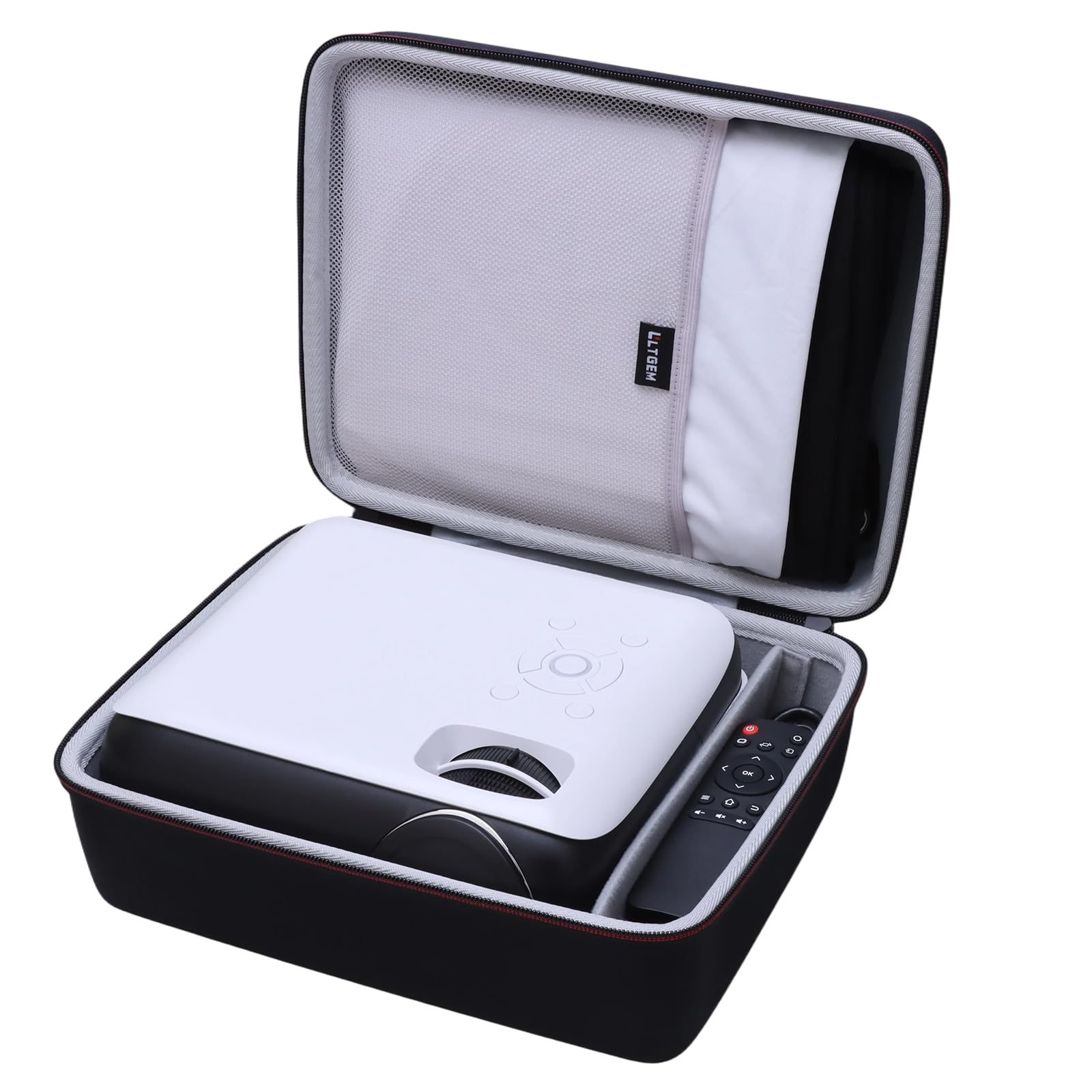 LTGEM Mini custodia per proiettore compatibile con mini proiettore portatile TMY 1080P Full HD, nero (solo custodia)
