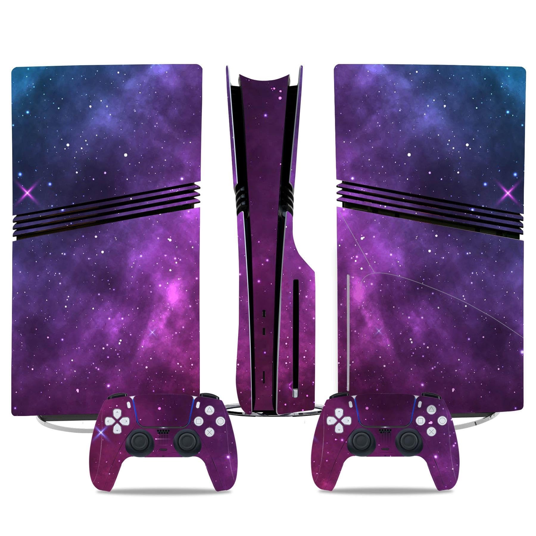 para PS5 Pro Skin Disc Edition & para PS5 Pro Skin Digital Edition Consola Mando Cubierta Vinilo Fundas Compatible Resistente Arañazos 18142 Envolturas Piel Regalo(Digital Edition)