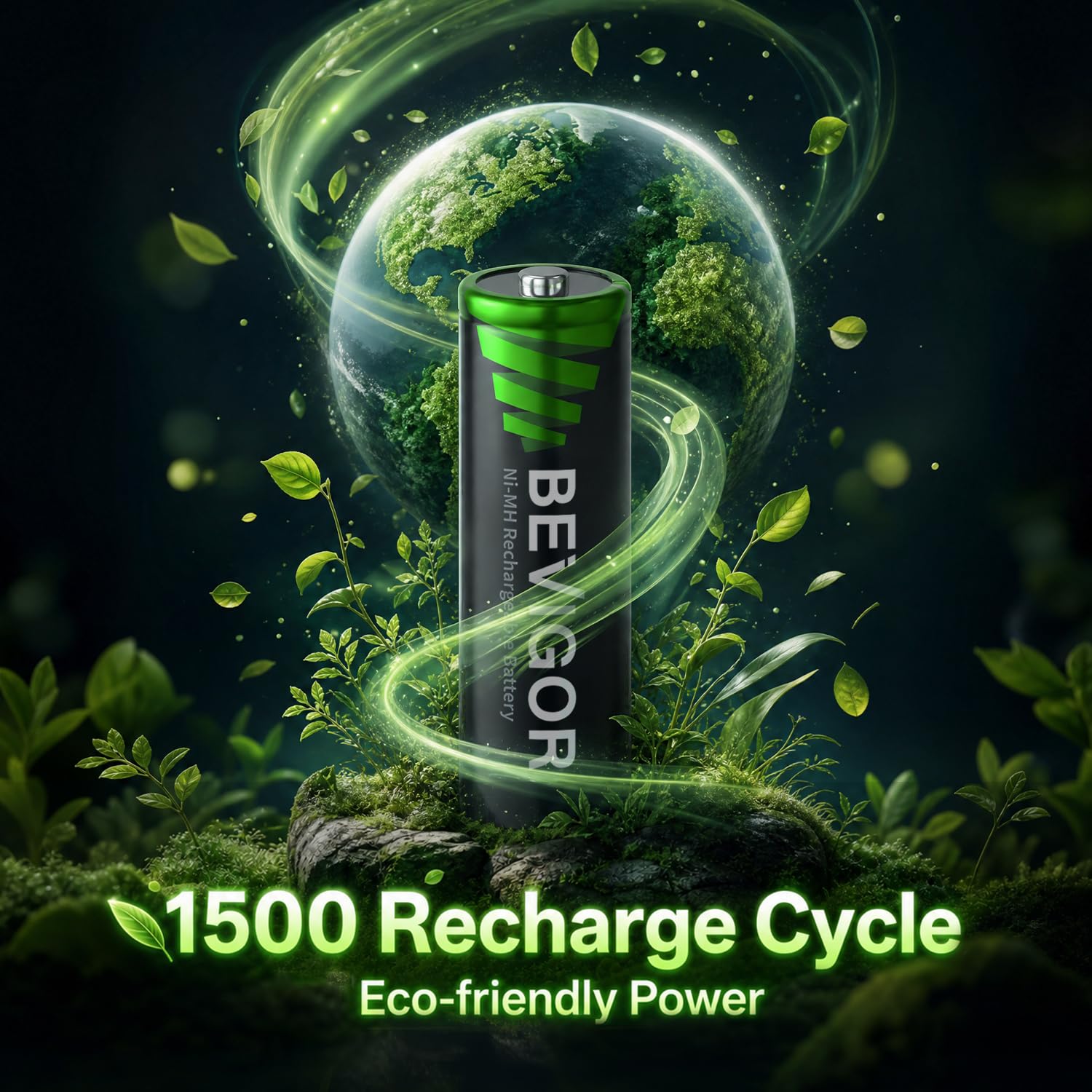 BEVIGOR 12 Stück 2800mAh AA Wiederaufladbare Batterien mit 12 Slot LED Smart Batterie Ladegerät Set, Typ C Schnellladen für NI-MH/NI-CD Wiederaufladbare Batterien