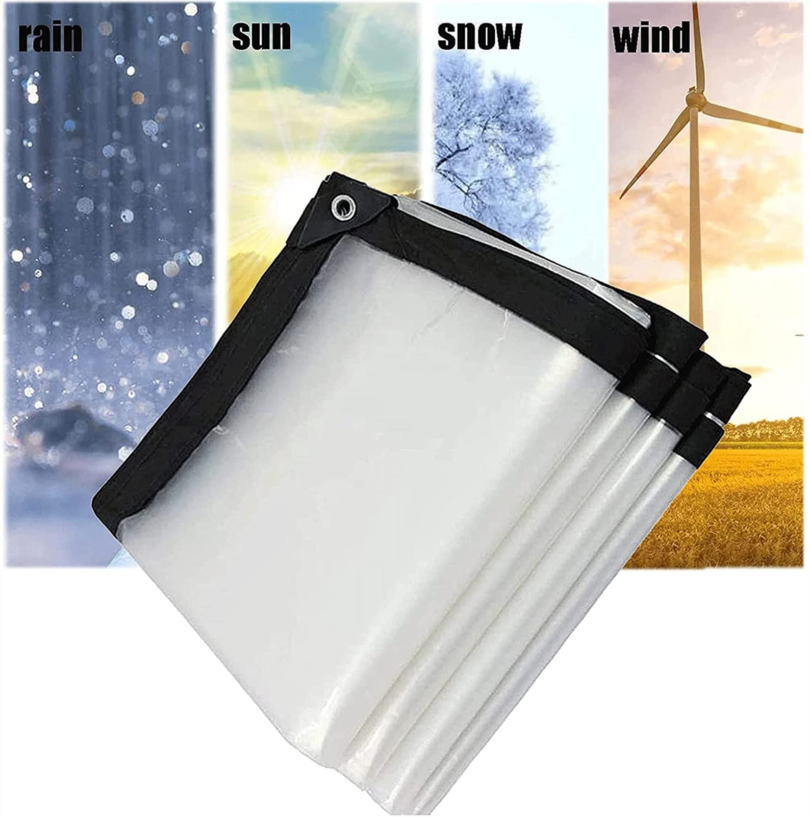 Bâche De Jardin Imperméable, Auvent En Toile, Tissu Huilé, Auvent Imperméable Pour Plantes De Jardin, 0.32mm, En Polyéthyle