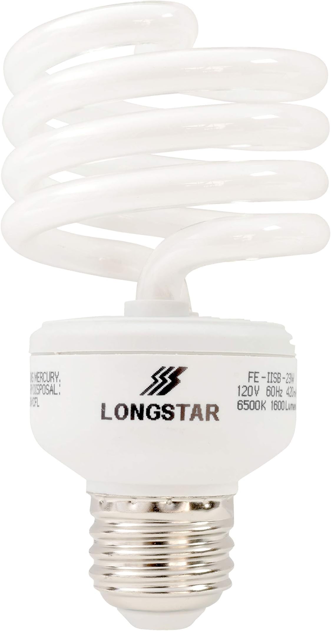 Energy Miser FE-IISB-23W-65K - 23 Watt CFL Light Bulb - Compact Fluorescent - T2-100 W Equal - 6500K Full Spectrum Daylight - 80 CRI - 70 Lumens per Watt