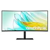 34” ViewFinity S65UC, Ultra-WQHD, 100Hz, AMD FreeSync™ HDR10, KVM Switch Built in Speakers with USB-C Curved Monitor, LS34C654UANXGO, 2025