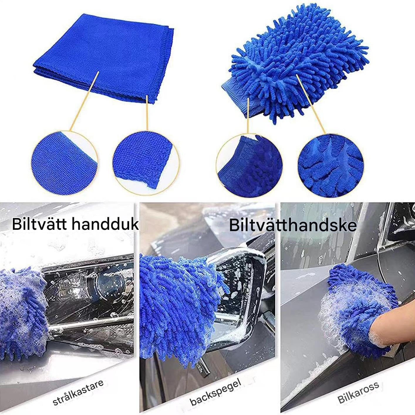 Produits de nettoyage auto Détailing Pare-Brise Réutilisable Anti-Rayure | Set Dépoussiérage Voiture Multifonction pour pare-brise, entretien véhicule, lavage auto, detailing,