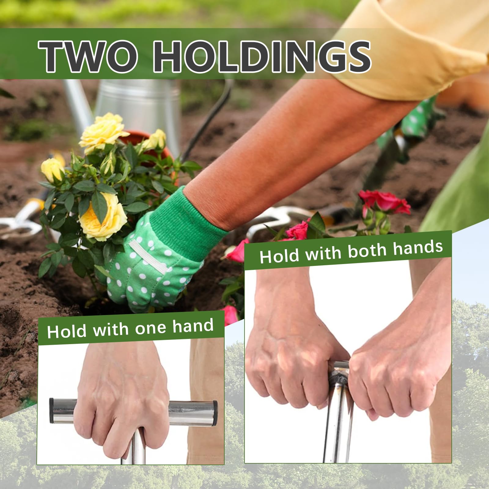 Sondes pour Échantillons de Sol, Sonde D'échantillonneur de Sol en Acier Inoxydable 304 Poignée Style T Kits de Test avec 2 Sacs d'Échantillons pour Pelouse Ferme Jardin