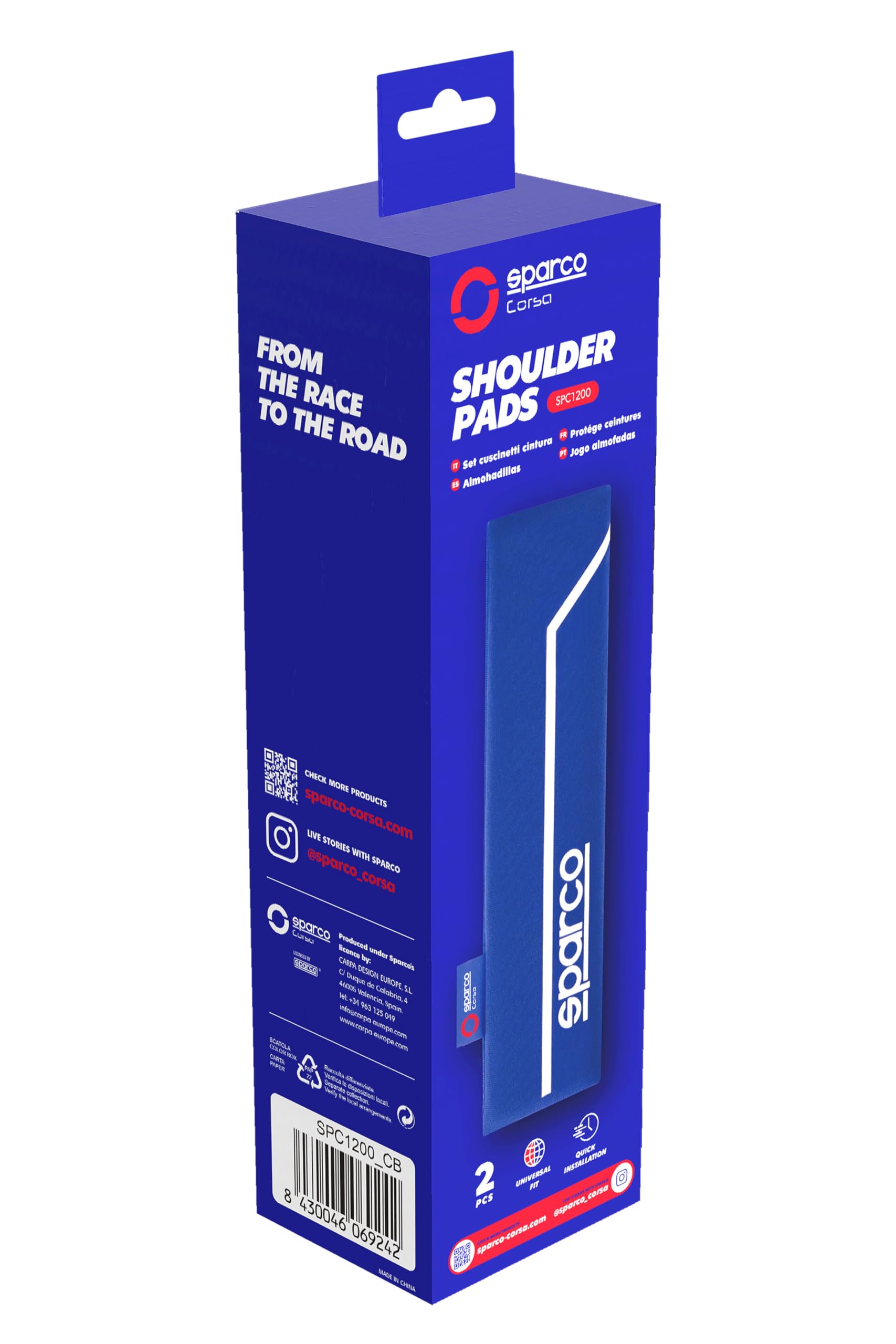 SPARCO Pad Blue Line S
