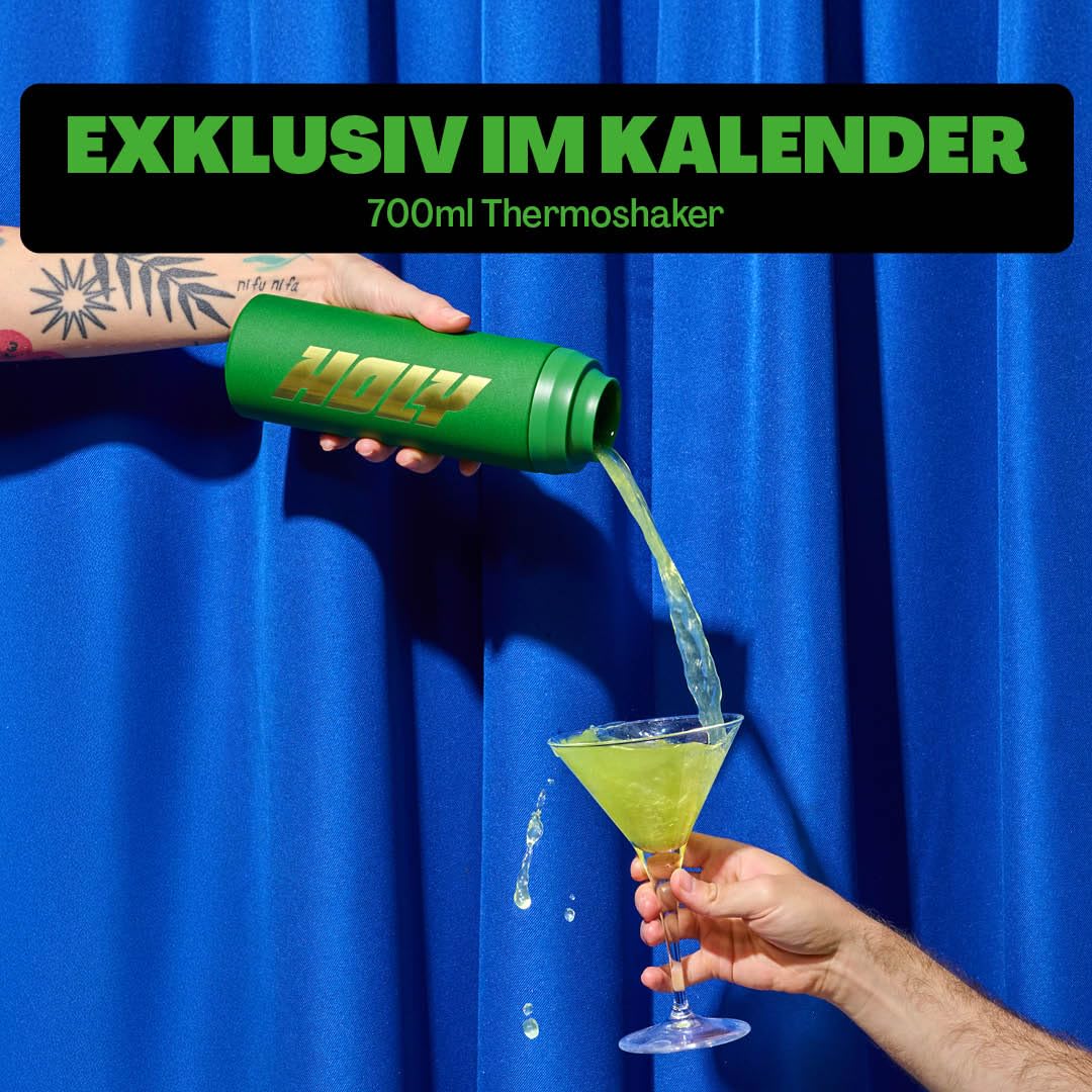 HOLY Adventskalender 2025 – Energy, Iced Tea, Hydration & Milkshake mit Shaker