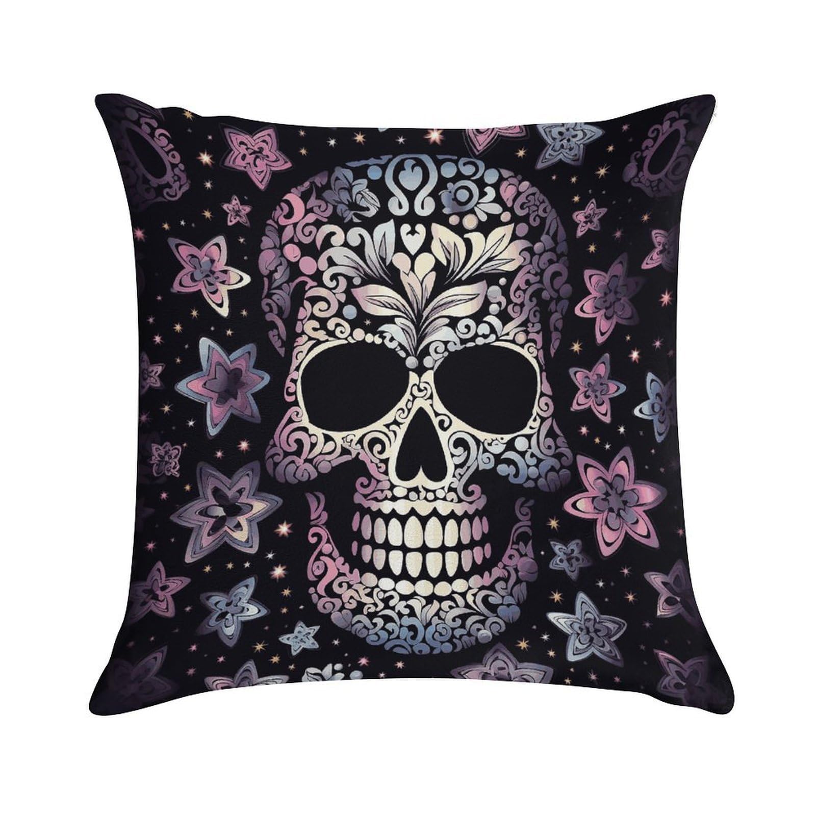 Fundas de cojín de calavera de felpa suave para renovar tu sofá y dormitorio