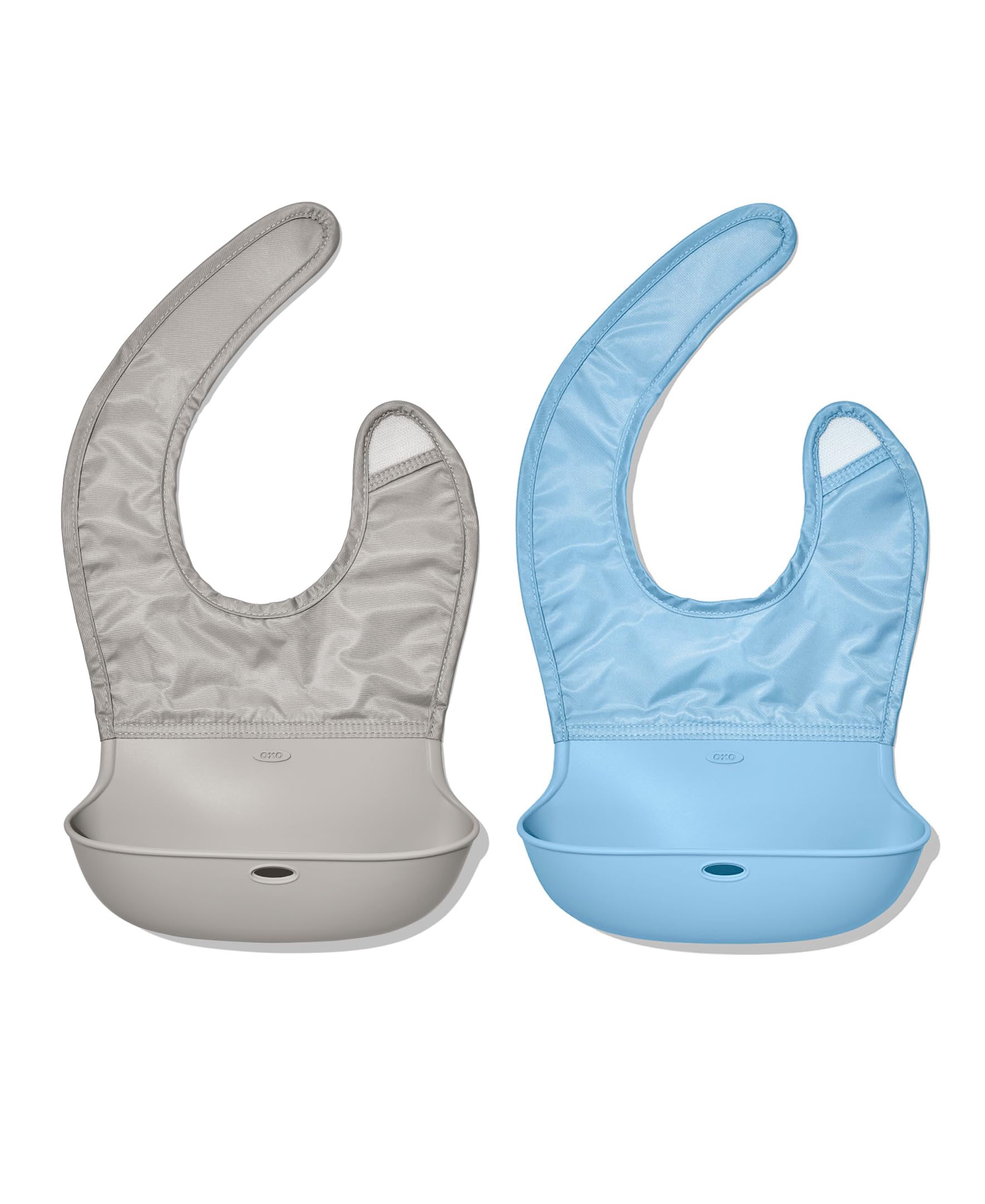 OXO Tot Roll-Up Bib - 2 Pack - Drizzle and Dusk