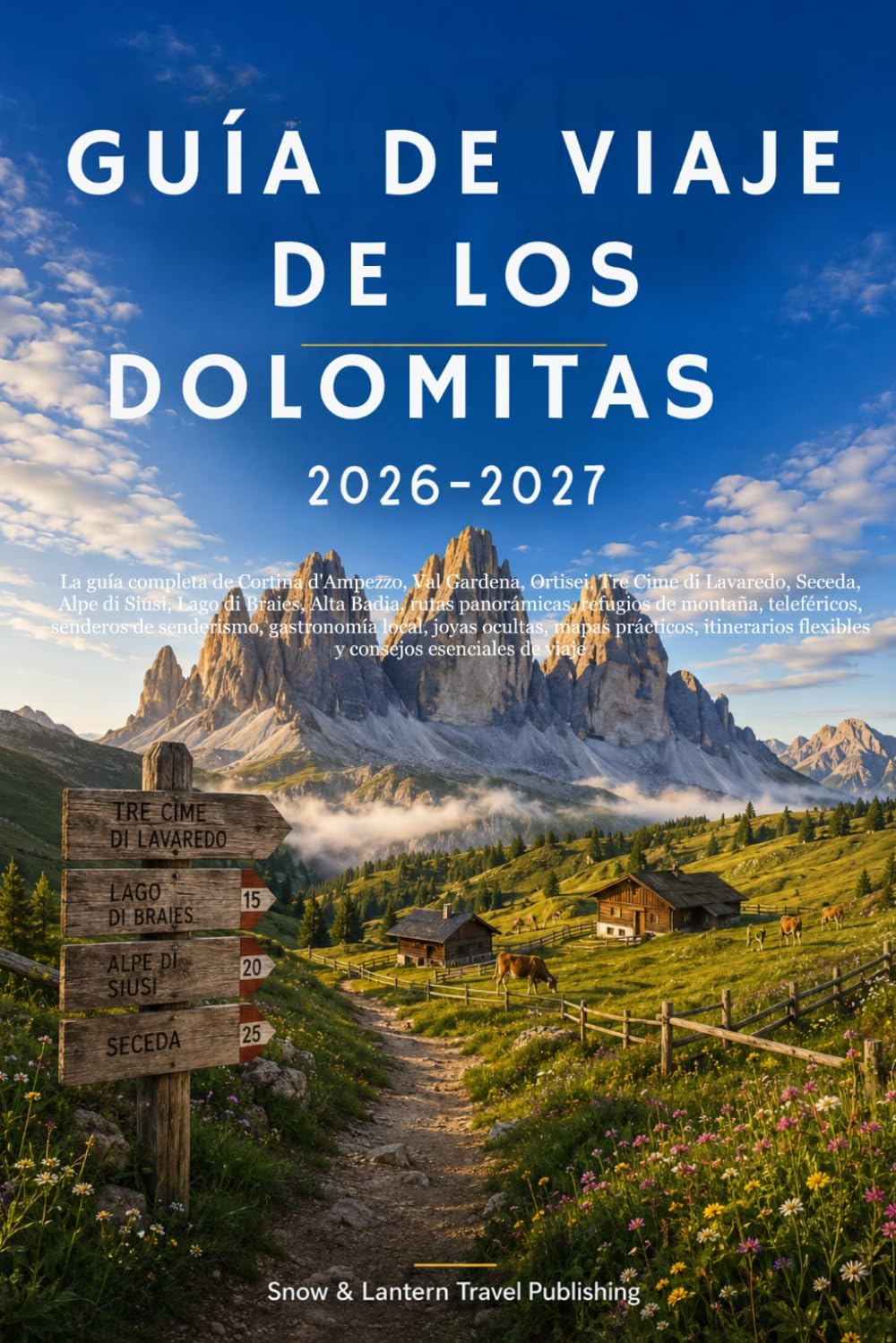 GUÍA DE VIAJE DE LOS DOLOMITAS 2026–2027: La guía completa de Cortina d'Ampezzo,Val Gardena,Ortisei,Tre Cime di Lavaredo,Seceda,Alpe di Siusi,Lago di ... itinerarios flexibles y consejos esenci