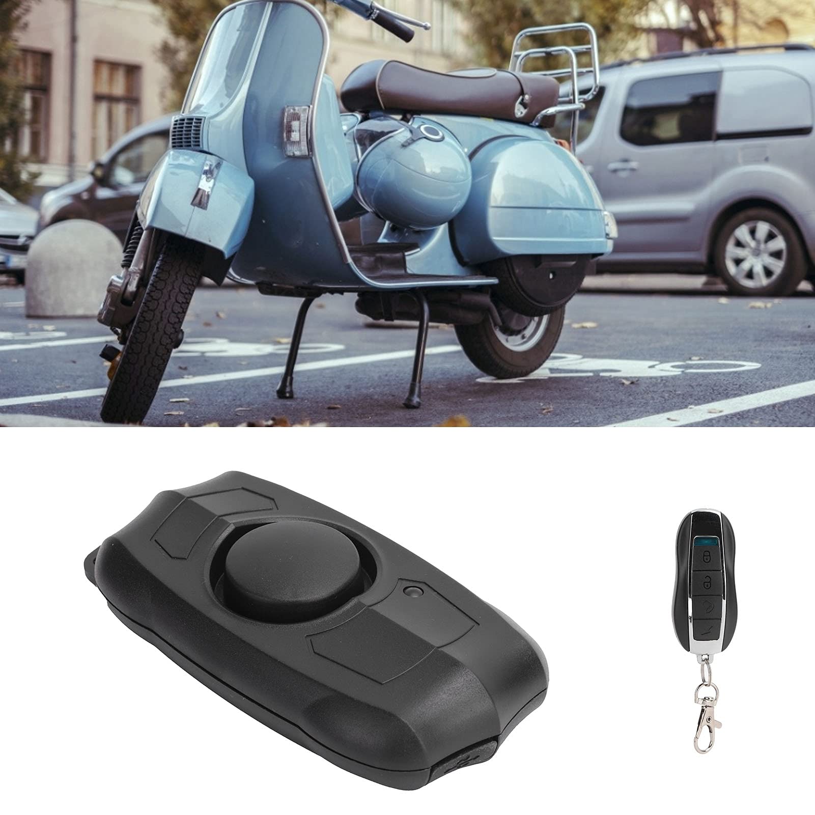 Alarme Antivol Moto/vélo 150 DB Avec Télécommande - Étanche IP55 - Sensibilité Réglable - Facile à Installer