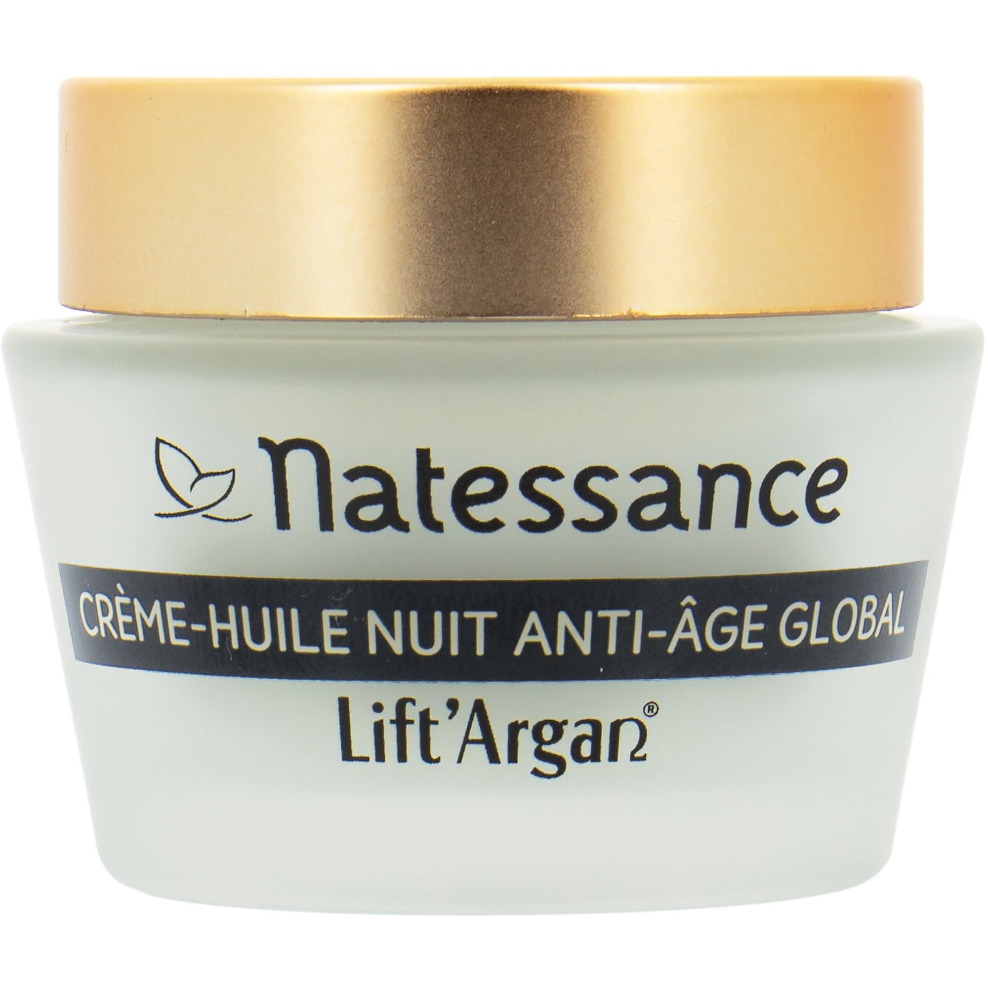 Natessance | Crème-Huile Nuit Anti-Âge Global – Lift’Argan | Lutte contre le vieillissement cutané : rides, fermeté, éclat | Tous types de peaux | 98% d’origine naturelle| Certifié Bio |50 ml