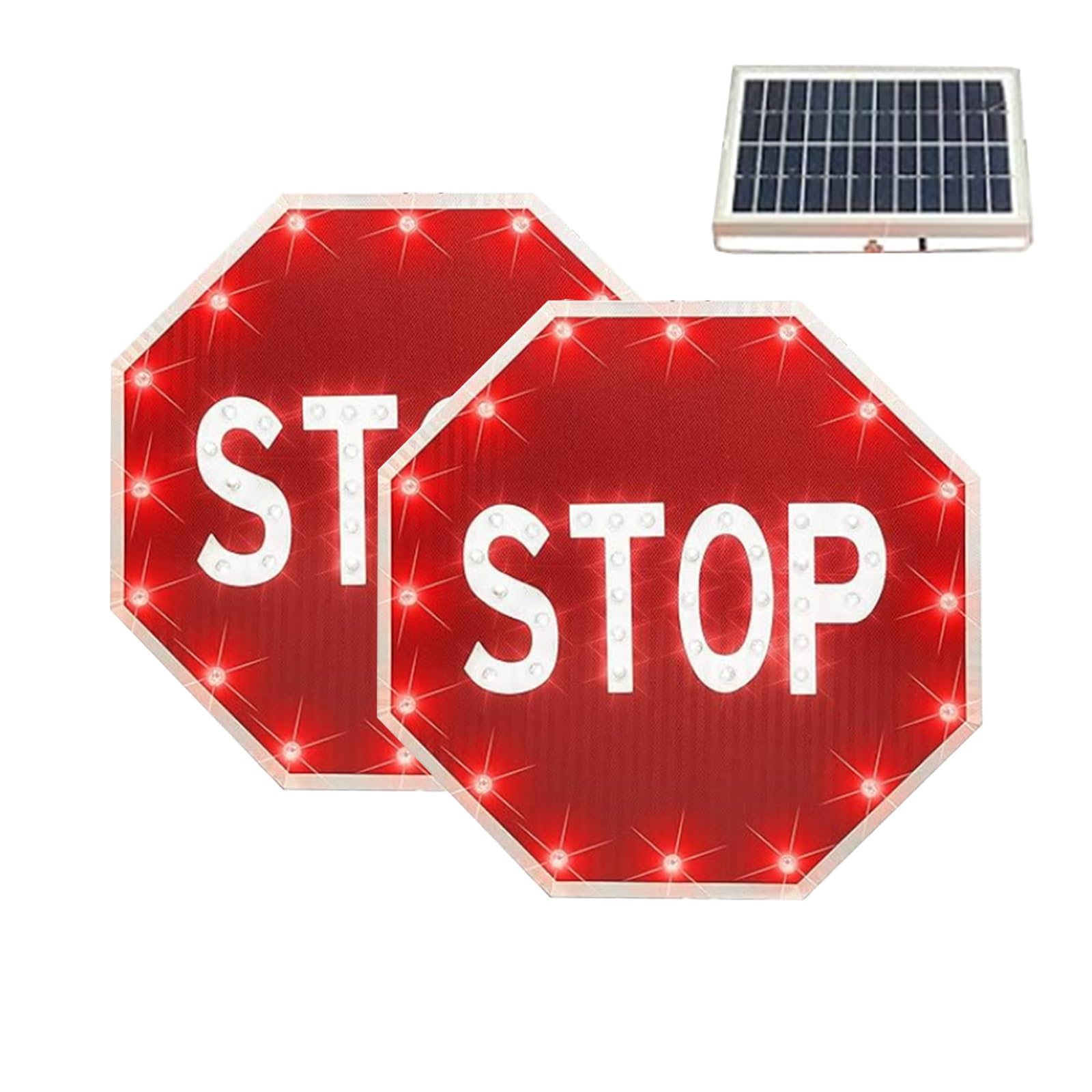 Tabliczka drogowa LED do drogi, bardzo jasne diody LED, energooszczędna i wydajna, wytrzymała, aluminiowa rama metalowa, dobrze widoczna w nocy na drogę, wjazd (E)