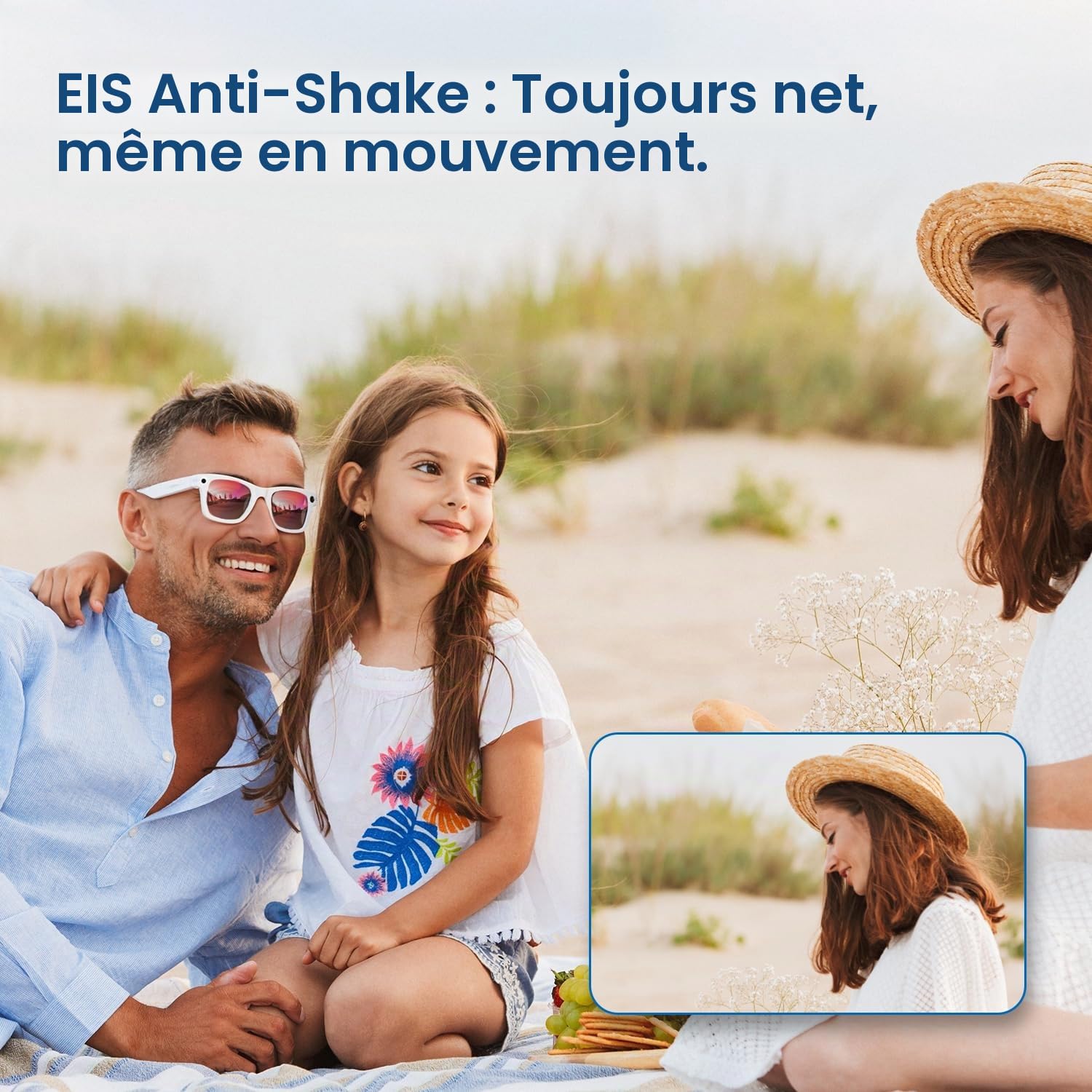AI Smart Glasses 4K Caméra HD 290 mAh 800 W Lunettes de caméra avec Enregistrement vidéo, Traduction simultanée/Identification d'objet GPT, Verres de Protection UV400 Contre la lumière Bleue