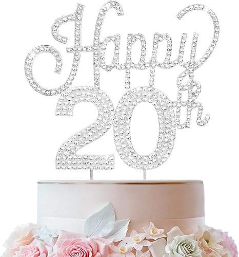 Miniatura 25 de LINGTEER Decoración de pastel de diamantes de imitación dorados para cumpleaños número 15 – Cheers to 15th Birthday Quince años de edad, decoración