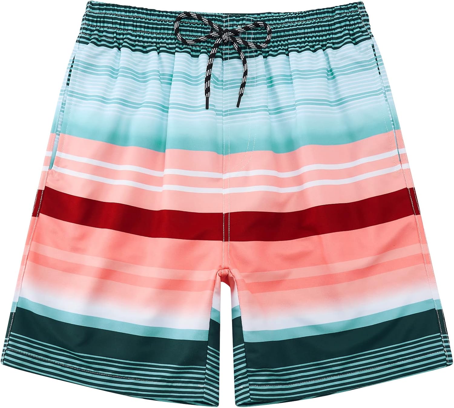 Belovecol Boys Swim Trunks Summer Beach Swim Shorts Mesh Liner Swimwear Bathing Suits 7-20 Years