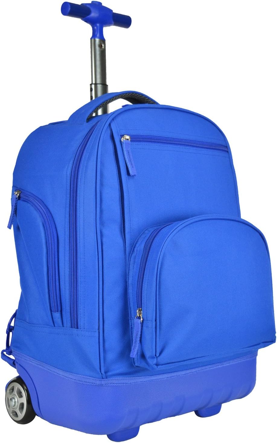 Pacific Gear Treasureland Hybrid Lightweight Rolling Backpack, Blue, 19-Inch