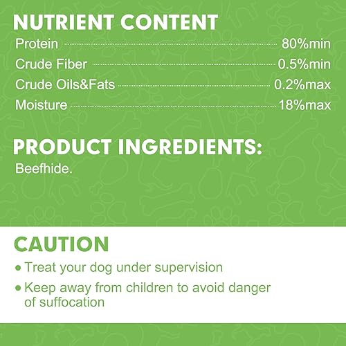 Miniatura 7 de MON2SUN Rollos de cuero crudo para perros, palitos para masticar, sabor natural, 6.5 pulgadas, 40 unidades para cachorros y perros pequeños